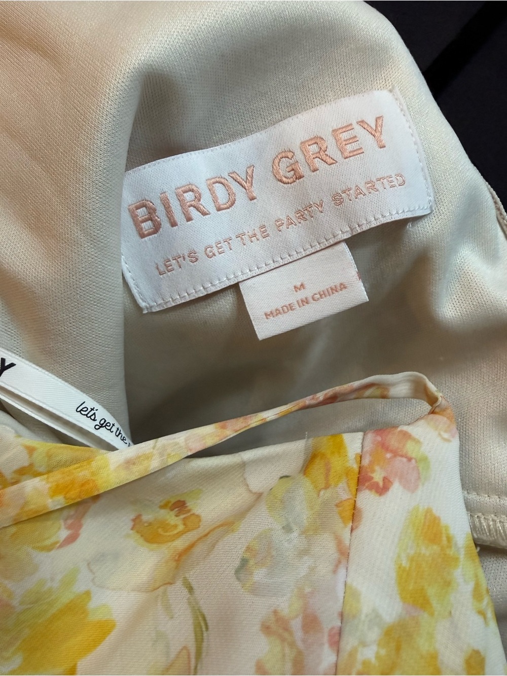 Birdy Grey Floral Spaghetti-Strap Maxi Dress in Cream, Yellow, Pink - Picture 4 of 4